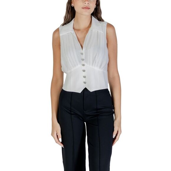 Morgan De Toi White Polyester Women's Blouse